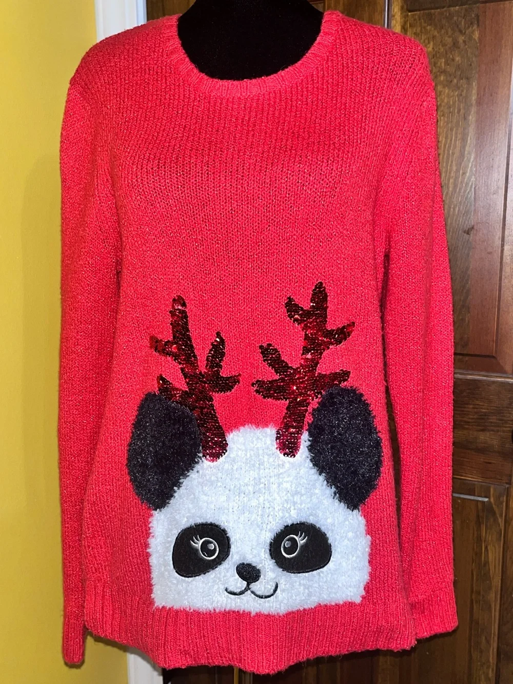 JUSTICE Size 18/20 NWOT Holiday Sweater w/ Reversible Sequins